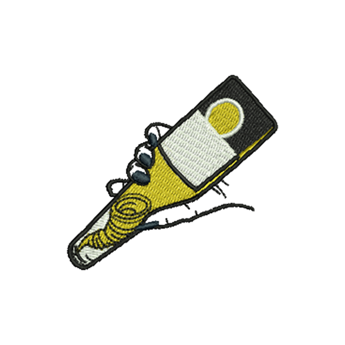Gesticktes Bier Tornado Design
