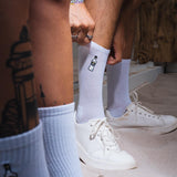 Mangaroca Batida de Côco | Bestickte Bio Baumwoll Socken