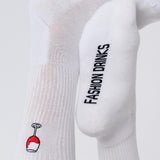 Glaserl Rotwein | Bestickte Bio Baumwoll Socken