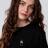 Wein Duett | Besticktes Bio Baumwoll Unisex T-Shirt