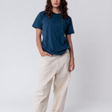 Champagner | Besticktes Bio Baumwoll Unisex T-Shirt