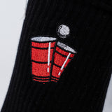 Beerpong | Bestickter Bio Baumwoll Socken