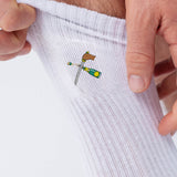 Champagnersäbel | Bestickte Bio Baumwoll Socken