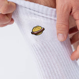 Leberkassemmel | Bestickte Bio Baumwoll Socken