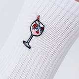 Wildberry Spritz | Bestickte Bio Baumwoll Socken