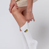 Hot Dog | Bestickte Bio Baumwoll Socken