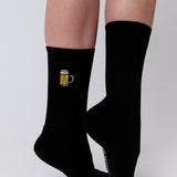 Maßkrug | Bestickte Bio Baumwoll Socken
