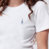 Ouzo | Besticktes Bio Baumwoll Cropped T-Shirt