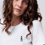 Gorbatschow | Besticktes Bio Baumwoll Cropped T-Shirt