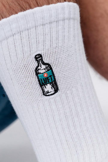 Luft | Bestickte Bio Baumwoll Socken