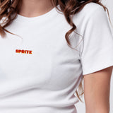 Spritz Signature | Besticktes Bio Baumwoll Cropped T-Shirt