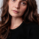 Latte Macchiato | Besticktes Bio Baumwoll Cropped T-Shirt