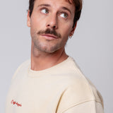 Caffé doppio | Bestickter Bio-Baumwoll Unisex Pullover