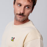 Kleiner Klopfer | Bestickter Bio-Baumwoll Unisex Pullover