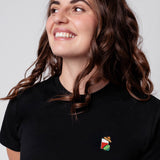 Mexikaner | Besticktes Frauen Bio Baumwoll T-Shirt