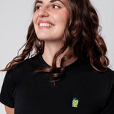 Gin Basil Smash | Besticktes Bio Baumwoll Frauen T-Shirt