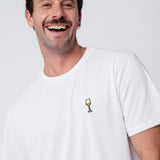 Weißwein | Besticktes Bio Baumwoll Unisex T-Shirt
