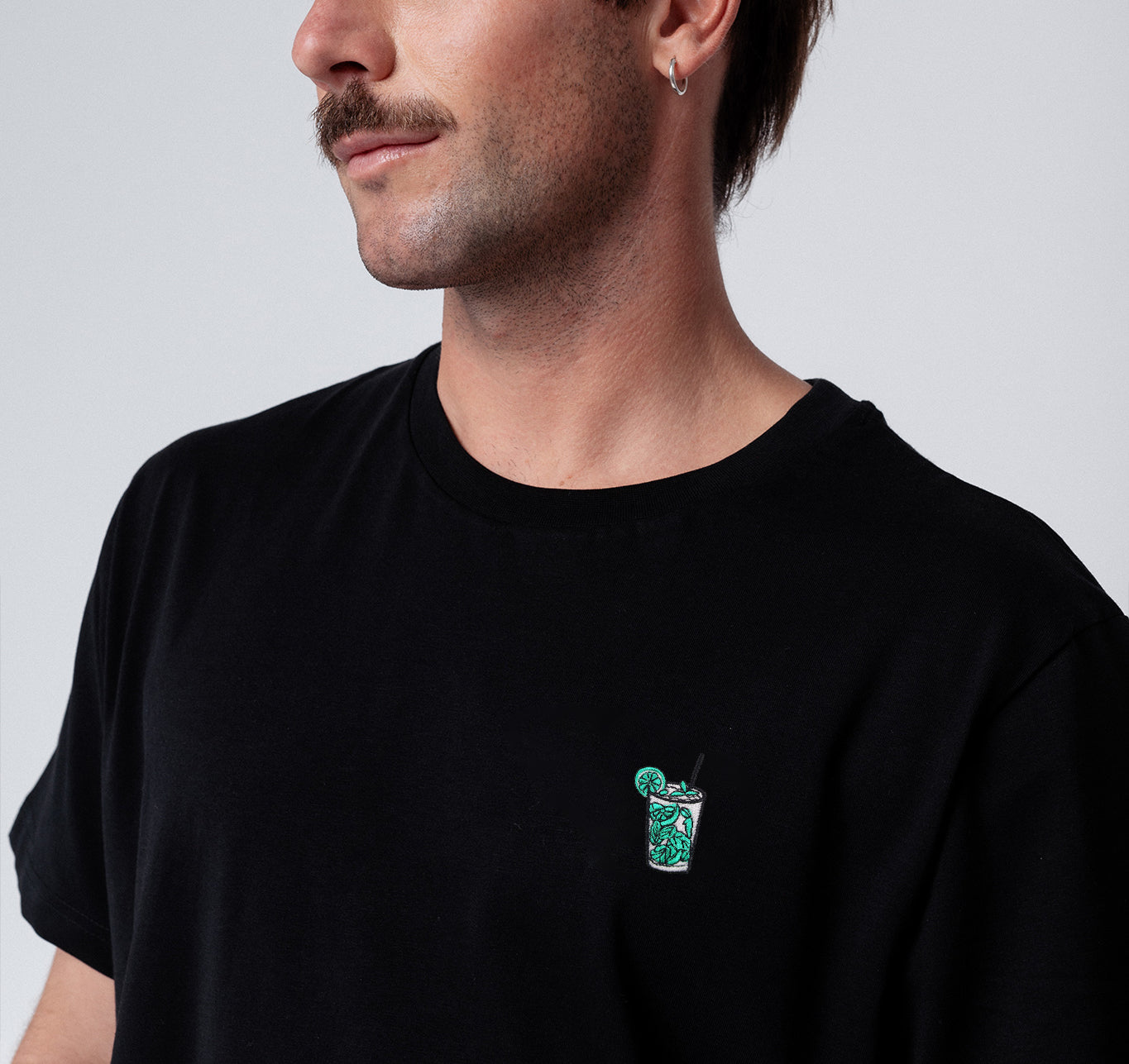 Mojito | Besticktes Bio Baumwoll Unisex T-Shirt