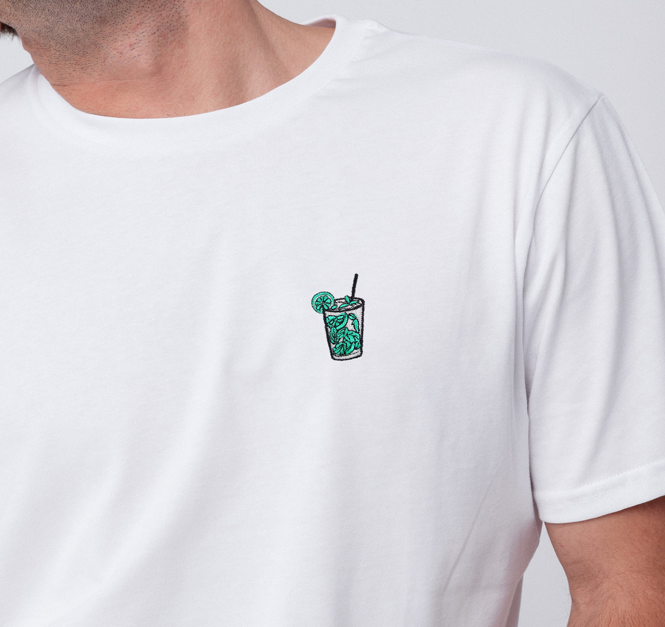 Mojito | Besticktes Bio Baumwoll Unisex T-Shirt