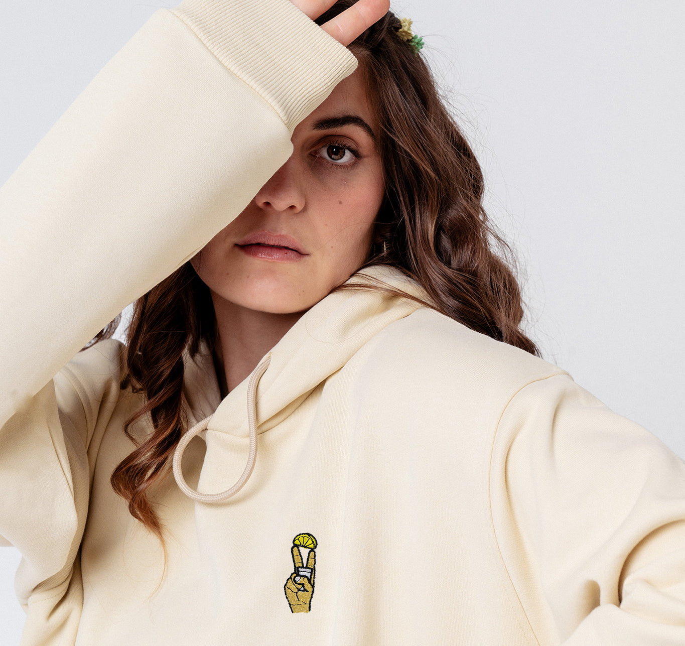 Tequila Shot | Bestickter Bio-Baumwoll Unisex Hoodie