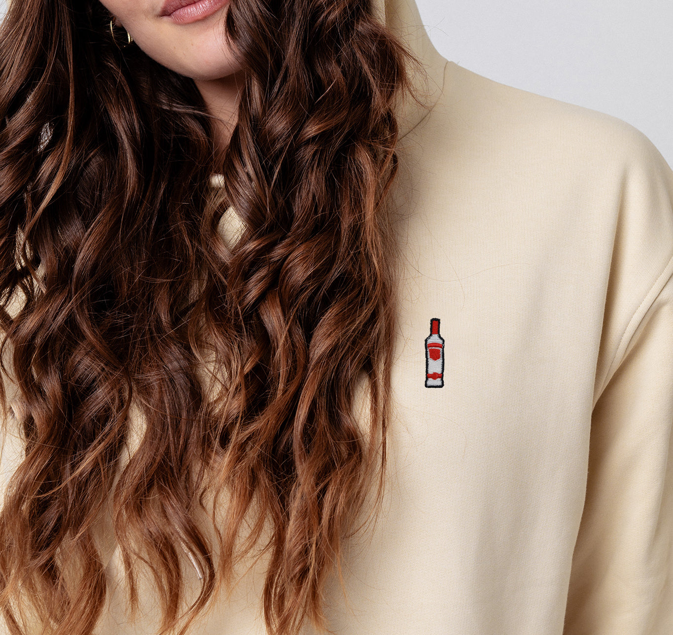 Vodka | Bestickter Bio-Baumwoll Unisex Hoodie