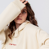 Caffé doppio | Bestickter Bio Baumwoll Unisex Hoodie