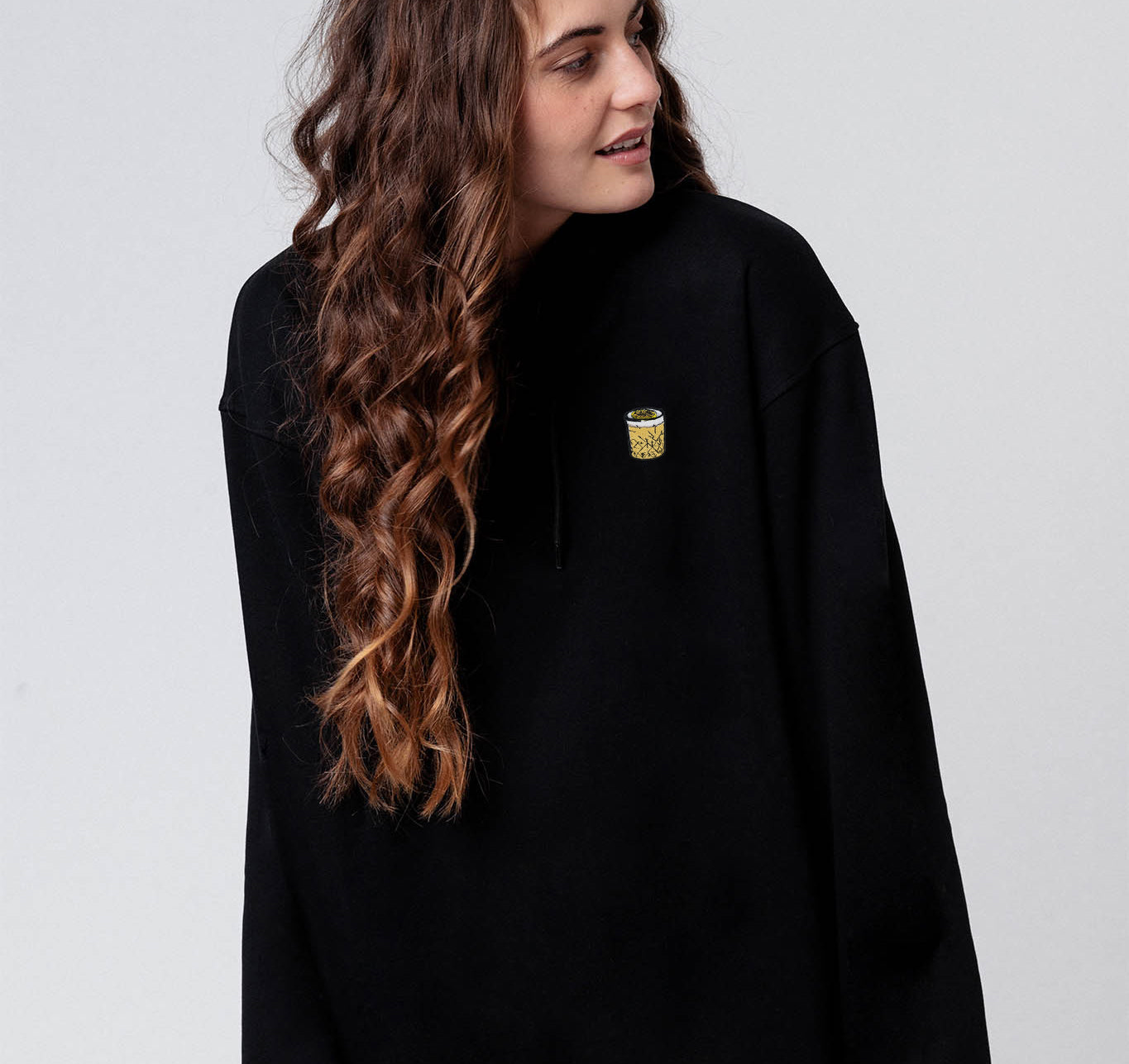 Whisky Sour | Bestickter Bio-Baumwoll Unisex Hoodie