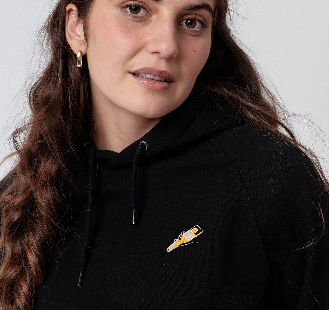 Tornado | Bestickter Bio-Baumwoll Unisex Hoodie