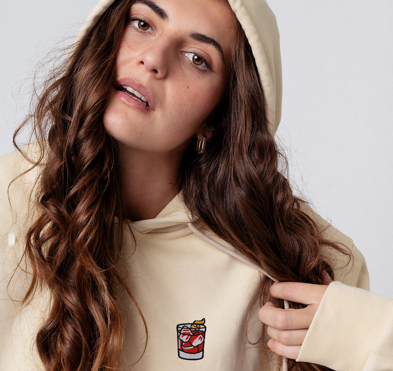 Negroni | Bestickter Bio-Baumwoll Unisex Hoodie