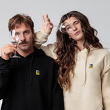 Filterkaffeemaschine | Bestickter Bio Baumwoll Unisex Hoodie