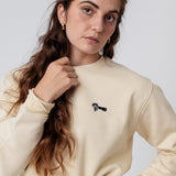 Siebträger | Bestickter Bio-Baumwoll Unisex Pullover