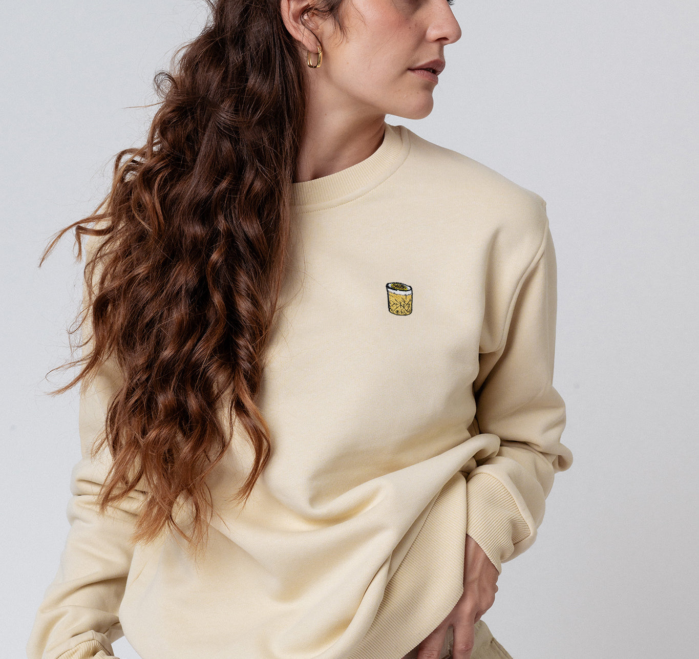 Whisky Sour | Bestickter Bio-Baumwoll Unisex Pullover