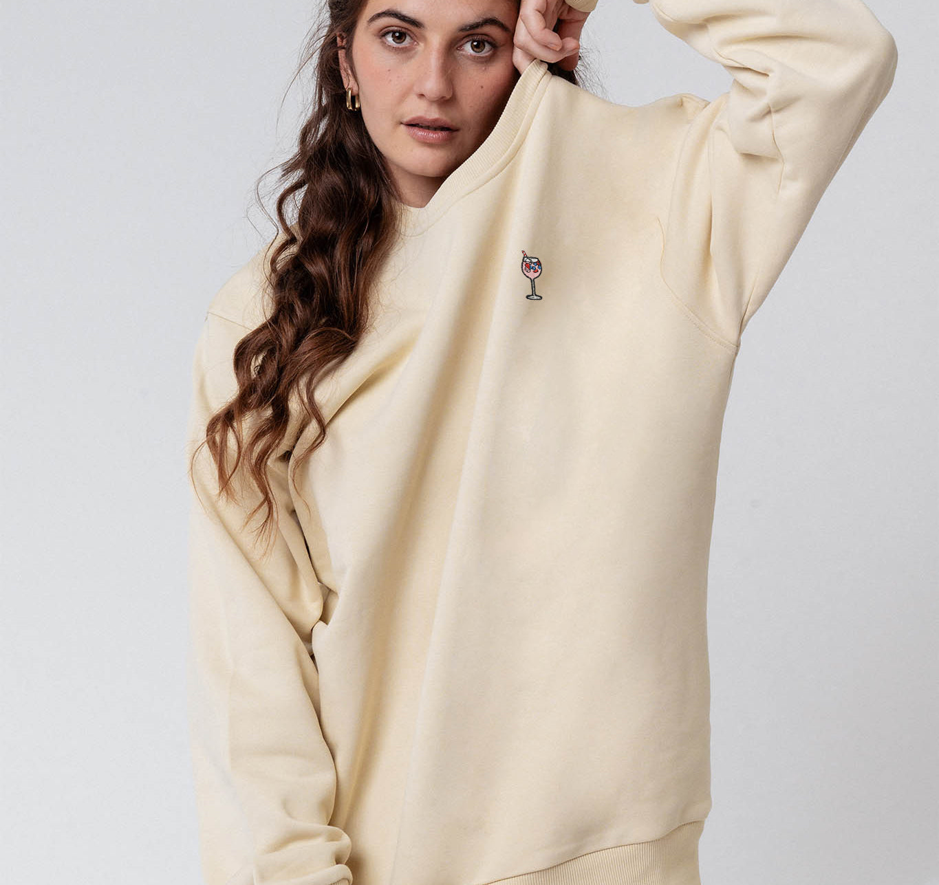 Wildberry Spritz | Bestickter Bio-Baumwoll Unisex Pullover