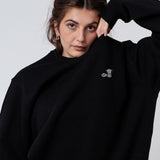 morning Coffee | Bestickter Bio-Baumwoll Frauen Pullover