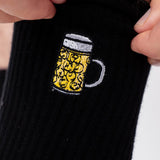Maßkrug | Bestickte Bio Baumwoll Socken