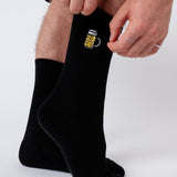 Maßkrug | Bestickte Bio Baumwoll Socken