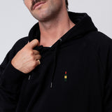 Weinflasche | Bestickter Bio-Baumwoll Unisex Hoodie