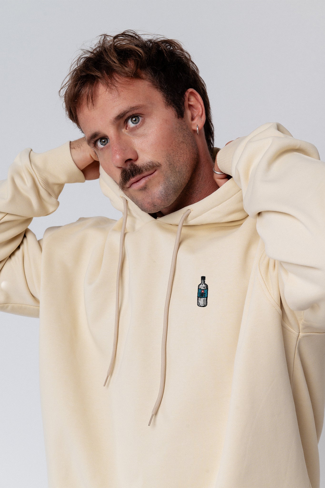 Luft |  Bestickter Bio Baumwoll Unisex Hoodie