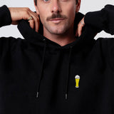 Weißbier | Bestickter Bio-Baumwoll Unisex Hoodie