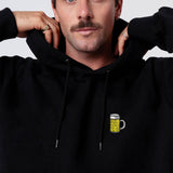 Maßkrug | Bestickter Bio-Baumwoll Unisex Hoodie
