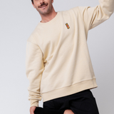 Voelkel Ingwer Shot | Bestickter Bio-Baumwoll Unisex Pullover
