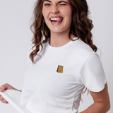 Coffee Bag | Besticktes Bio Baumwoll Frauen T-Shirt