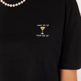 TAILORED TASTES Espresso Martini | Besticktes Bio Baumwoll Crop Top