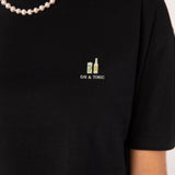 TAILORED TASTES Gin Tonic | Besticktes Bio Baumwoll Crop Top