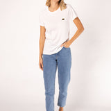 Leberkassemmel | Besticktes Bio Baumwoll Frauen T-Shirt