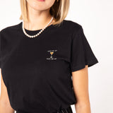 TAILORED TASTES Espresso Martini | Besticktes Frauen Bio Baumwoll T-Shirt