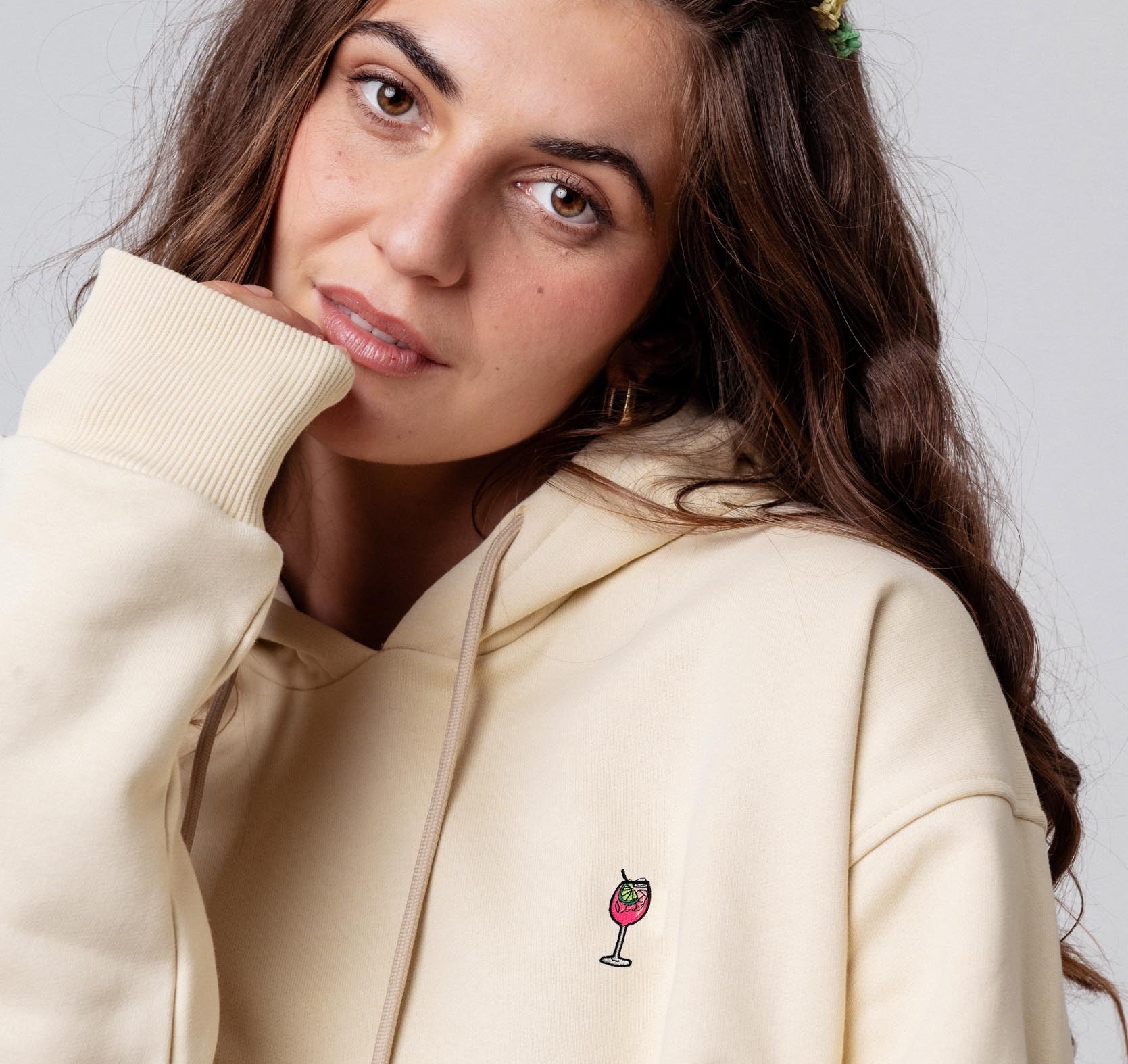 Sarti Spritz | Bestickter Bio-Baumwoll Unisex Hoodie