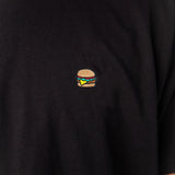 Burger | Besticktes Bio Baumwoll Unisex T-Shirt