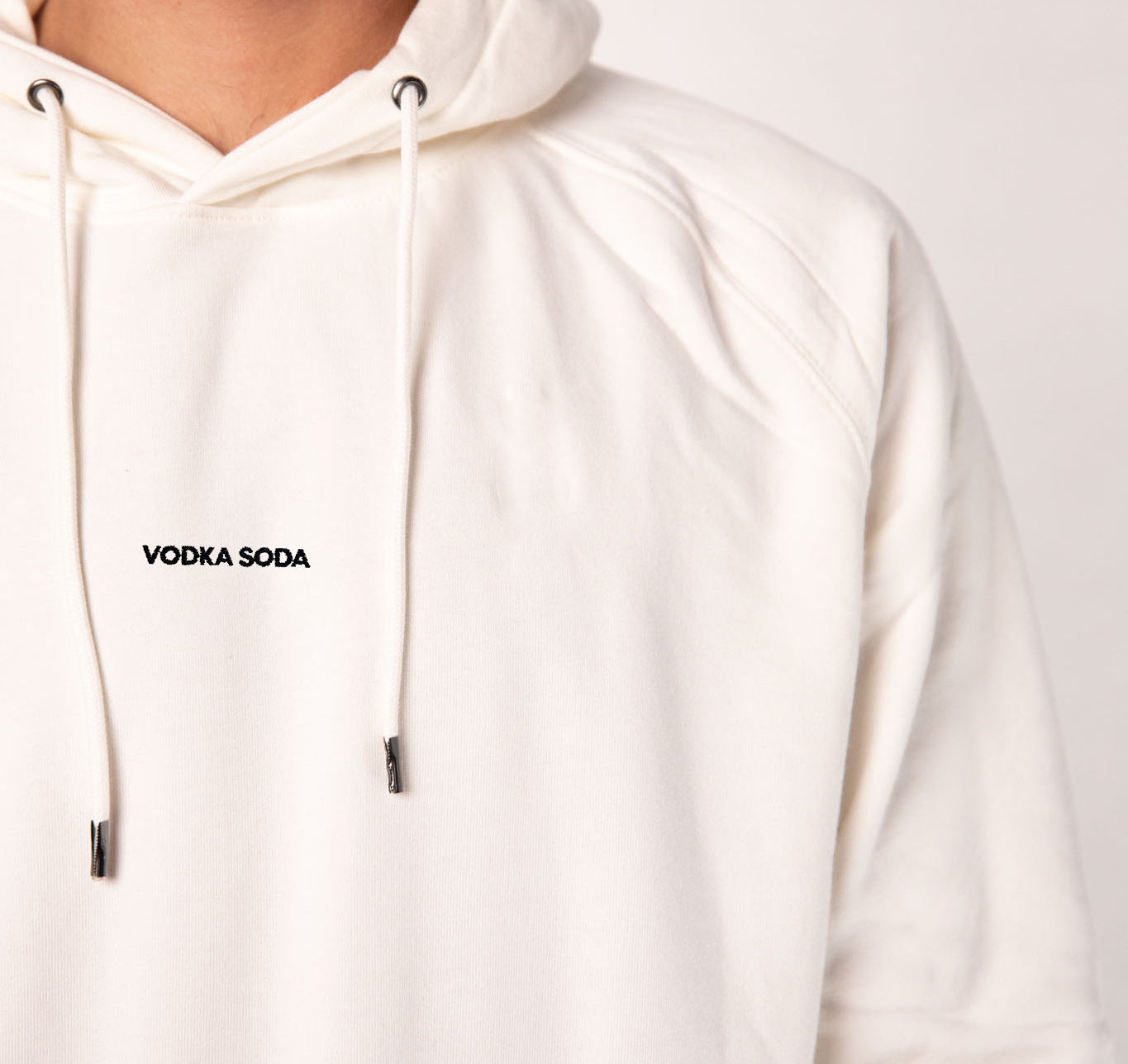 Vodka Soda | Bestickter Bio-Baumwoll Männer Hoodie