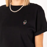 Noodlebox | Besticktes Bio Baumwoll Frauen T-Shirt